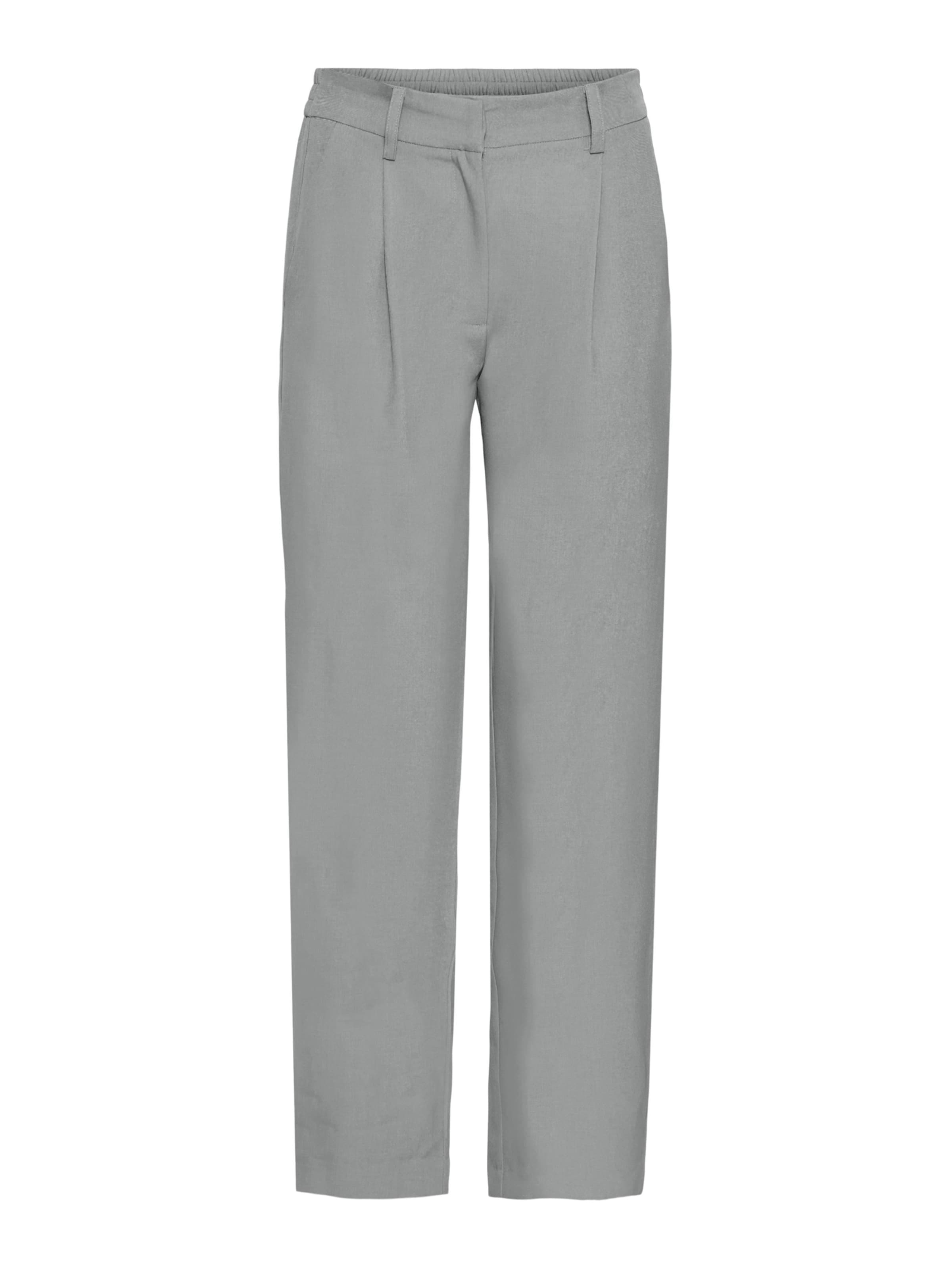 ICHI Szabványos Ráncos nadrág 'IHFAVA' - szürke: elől