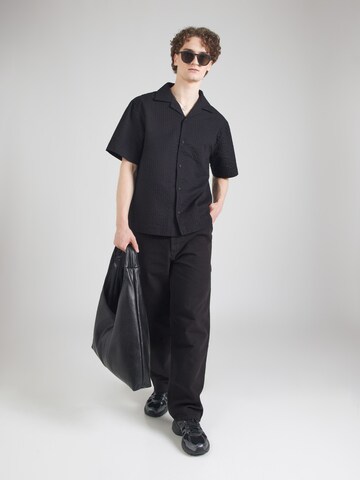 HUGO Baggy Pants 'Getro251D' in Black