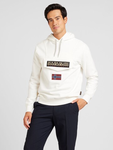 NAPAPIJRI Sweatshirt 'BURGEE WINT 3' in Weiß: Vorderseite
