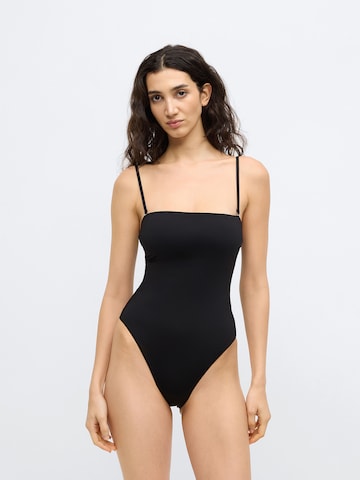 Calvin Klein Swimwear Бандо Купальник в Черный: спереди
