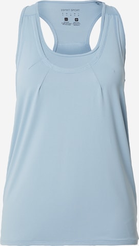 ESPRIT Sporttop in Blauw: voorkant