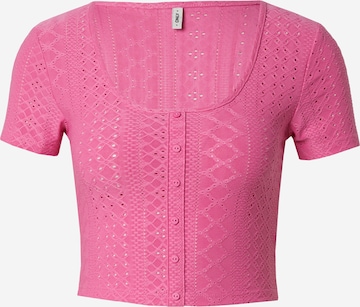 T-shirt 'Sandra' ONLY en rose : devant