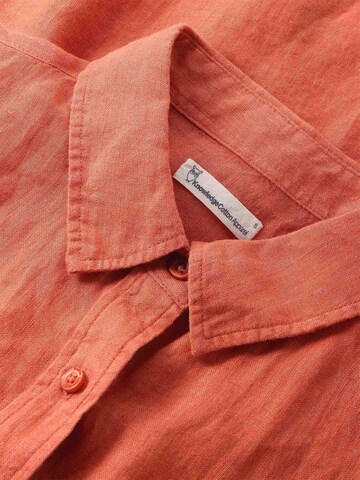 KnowledgeCotton Apparel Bluse 'Aster' in Orange