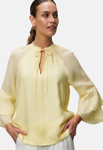 zero Bluse mit Volantärmeln in Gelb