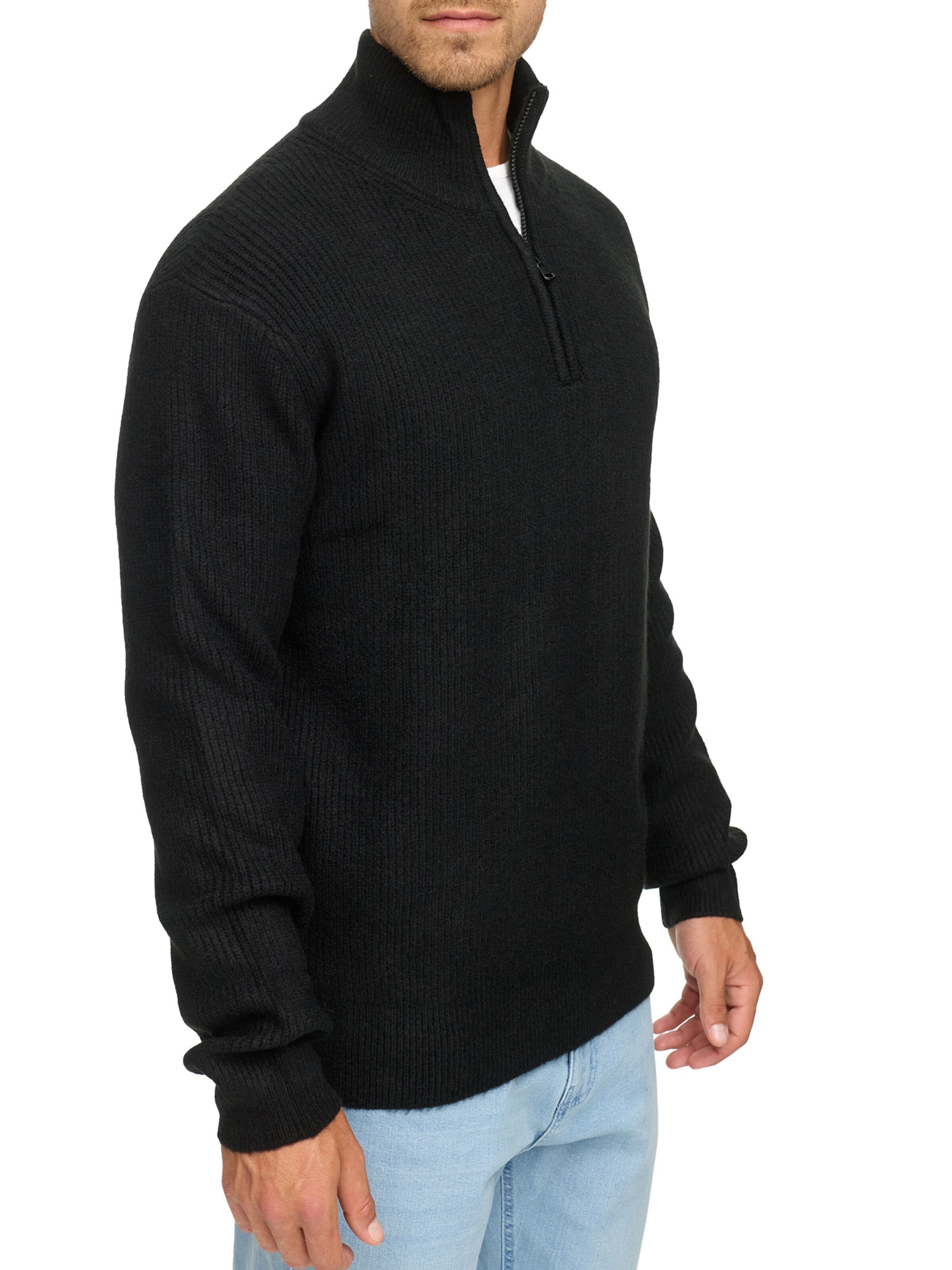 INDICODE JEANS Sweater in Black