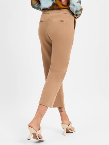 Marie Lund Loosefit Broek in Bruin
