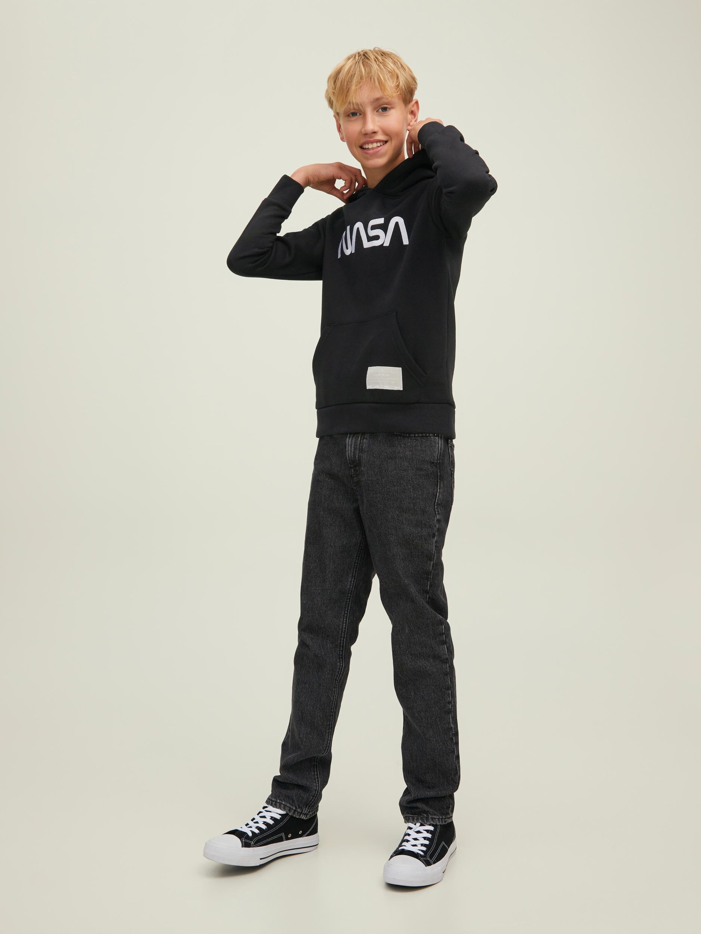 Jack Jones Junior Sweatshirt NASA in Black ABOUT YOU