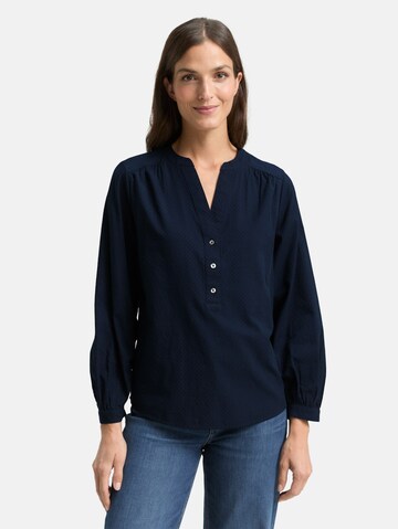 TOM TAILOR Blouse in Blauw: voorkant