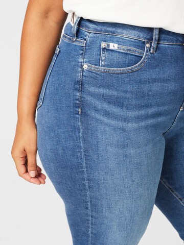 Calvin Klein Jeans Curve Skinny Džíny – modrá