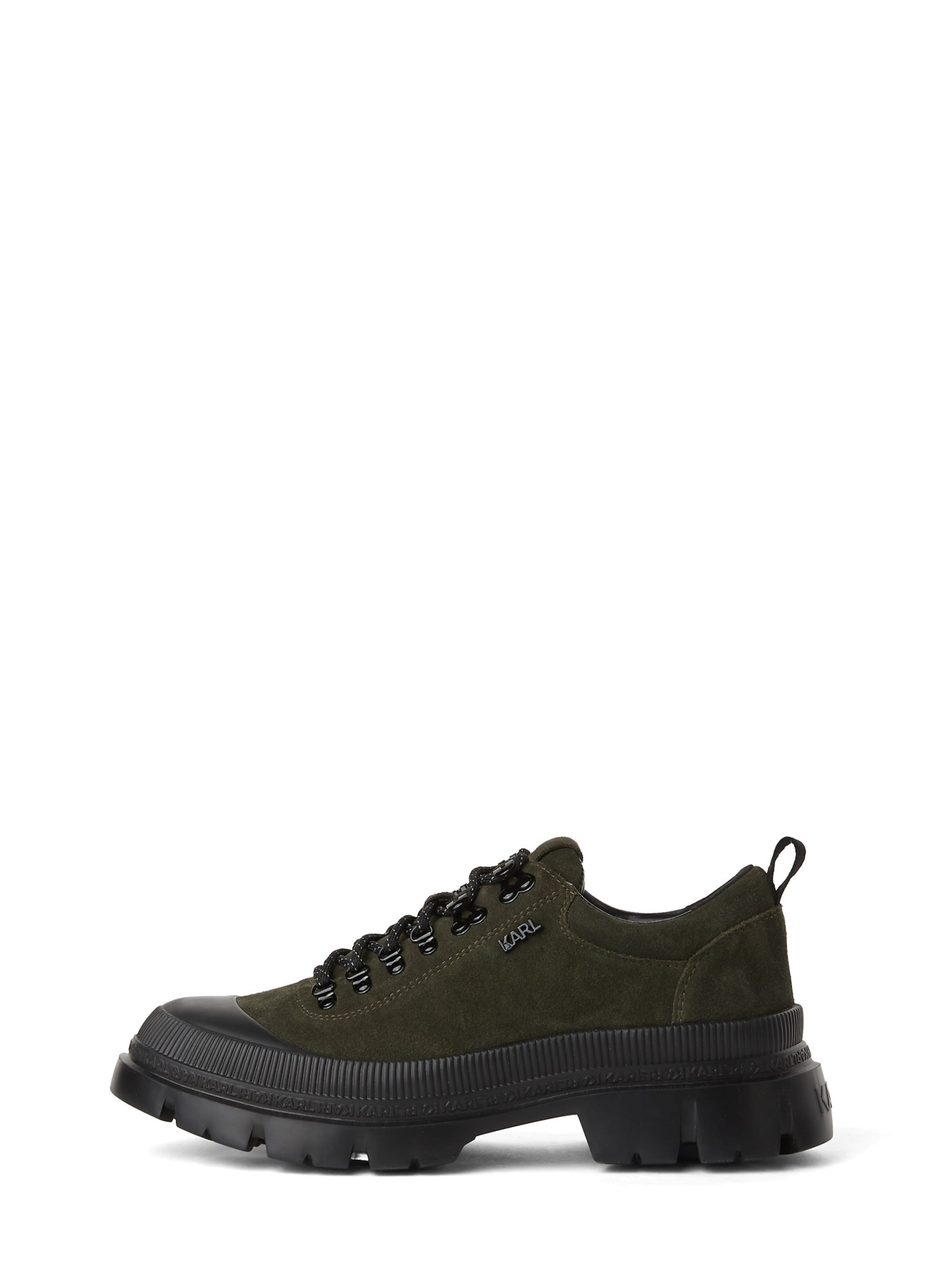 zaļš Karl Lagerfeld Kurpes ar šņorēm: no priekšpuses