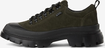 zaļš Karl Lagerfeld Kurpes ar šņorēm: no priekšpuses