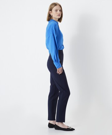 Coupe slim Pantalon à plis Ipekyol en bleu