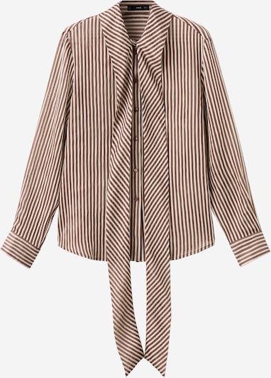 MANGO Pusero 'CORBAT' värissä kerma / suklaa, Tuotenäkymä