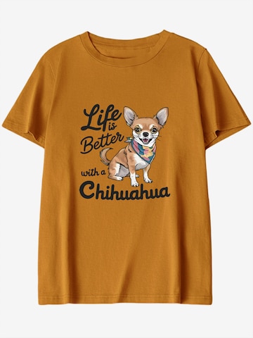 T-shirt GORHEY en orange : devant