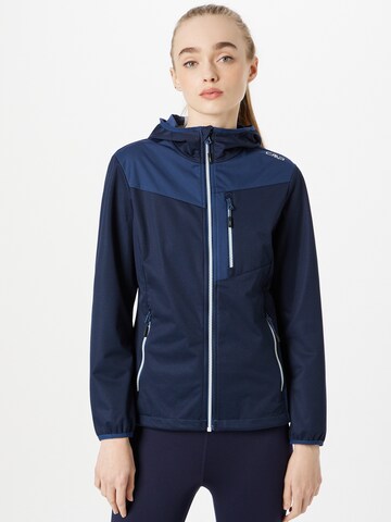 Veste outdoor CMP en bleu : devant