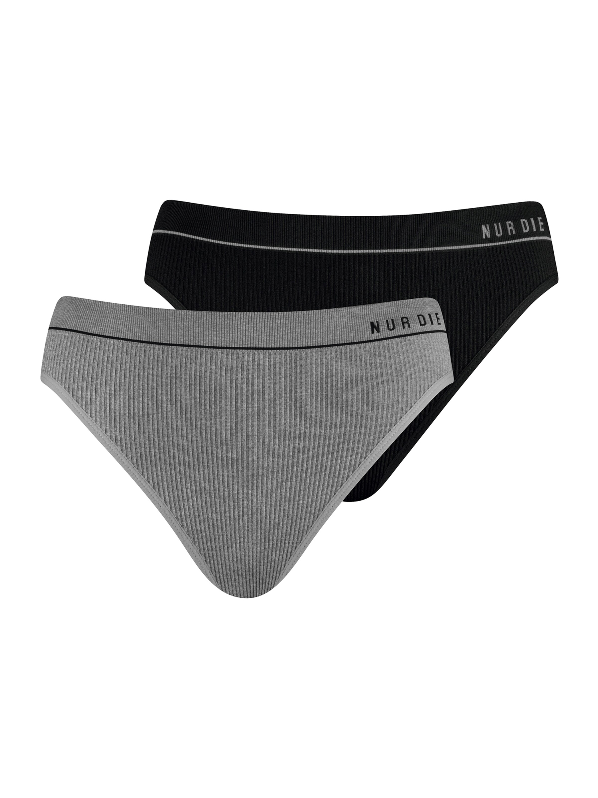 Nur Die Slip 'Retro' in Grijs: voorkant