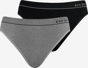 Slip 'Retro' Nur Die en gris : devant