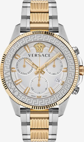 VERSACE Analog Watch 'Greca Action' in Gold: front