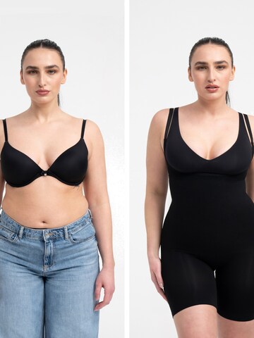 cfab (formerly creamy fabrics) Shapingbody 'Bodysuit Sculpting Shapewear mit offener Brust'‌‌‌‌ in Schwarz