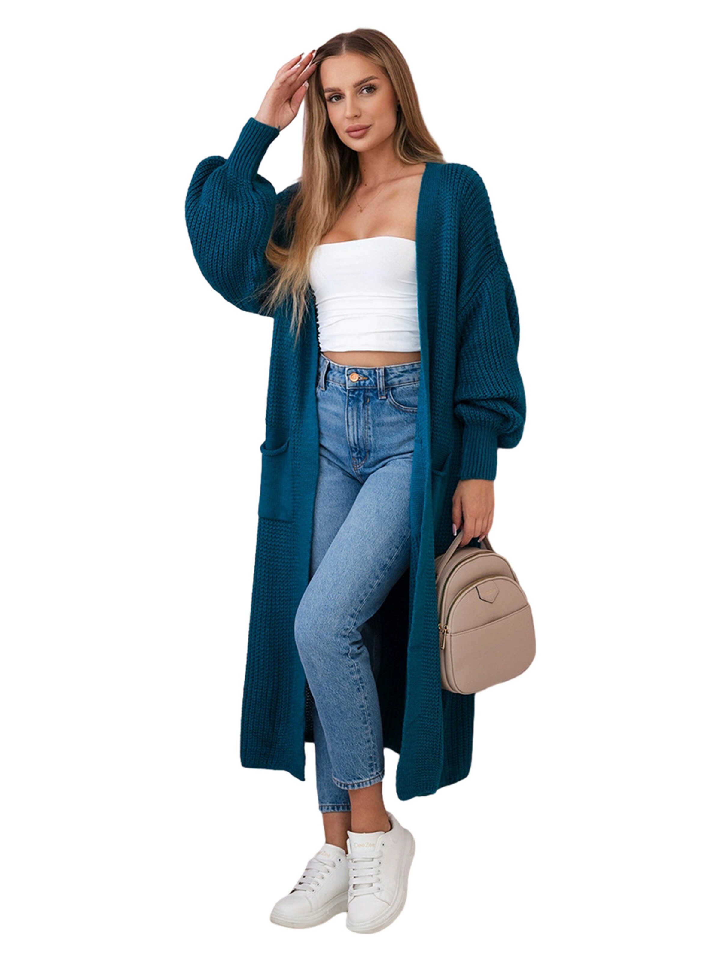 Lumera Kardigán 'Rubis' - Zelená: predná strana