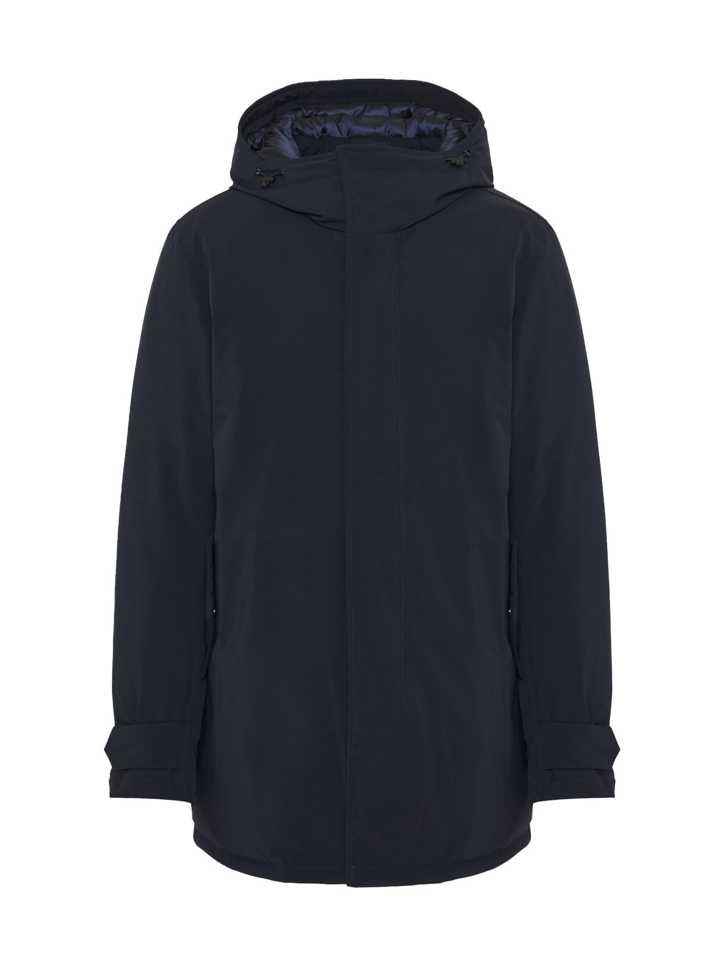 Funky Buddha Winterparka in Blauw: voorkant