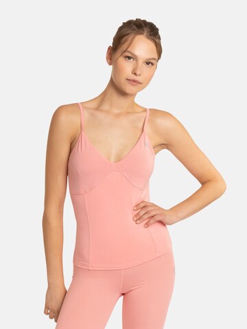 OCEANSAPART - Top desportivo 'Jadyn' em rosa: frente