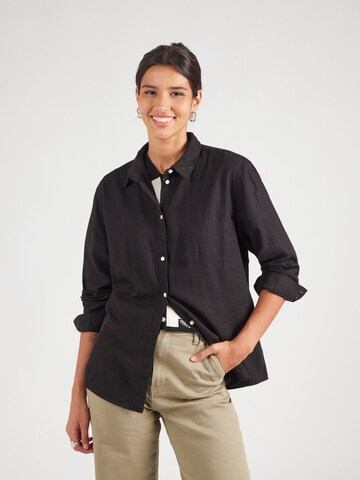 Camicia da donna 'IHLINNO' di ICHI in nero: frontale