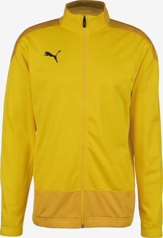 PUMA Training Jacket 'TeamGoal 23' in Yellow: front