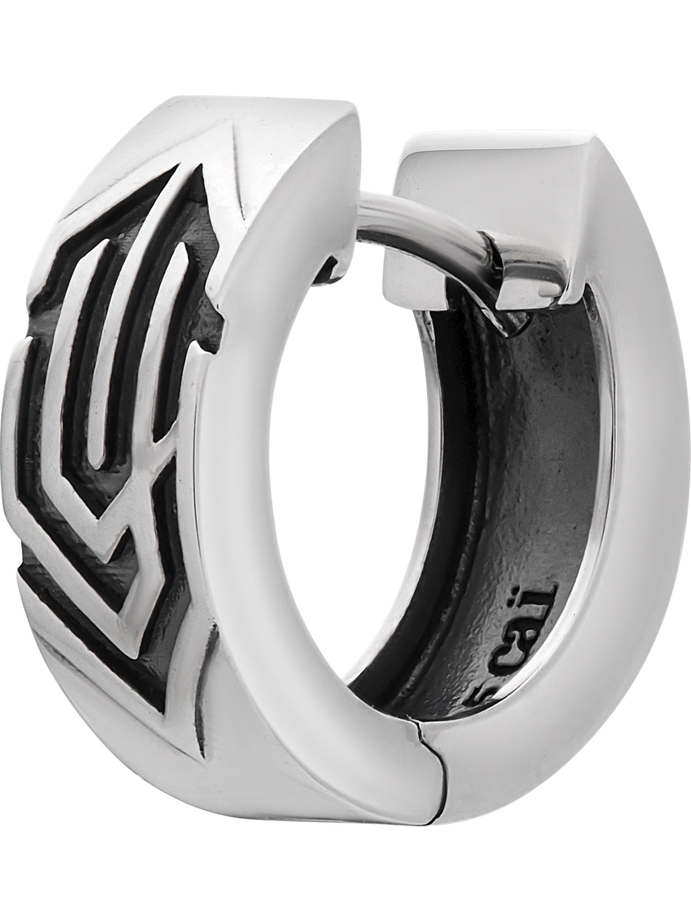 caï Ohrringe in Silber: Vorderseite