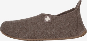 Living Kitzbühel Huisschoenen 'Schurwolle' in Bruin: voorkant