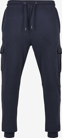 Urban Classics Cargo Pants in Blue: front