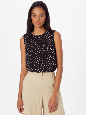 TOM TAILOR Blouse in Zwart: voorkant