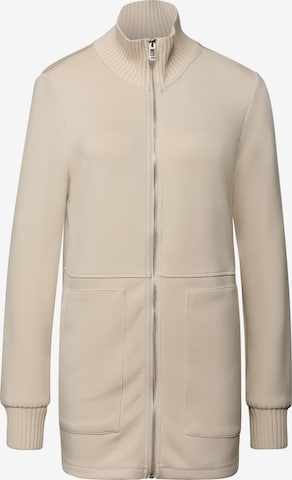 STREET ONE Sweatjacke in Beige: Vorderseite