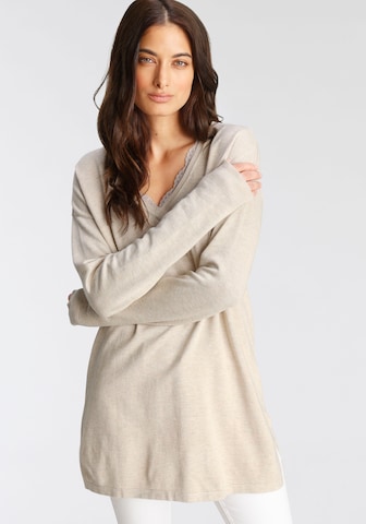 LAURA SCOTT Sweater in Beige: front