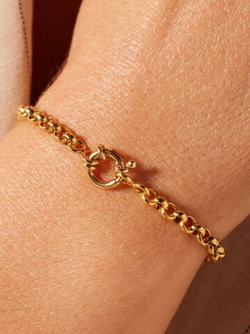Lucardi Armband 'Verspielt' in Gold: Vorderseite