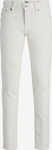 Coupe slim Jean 'Glenn' Jack & Jones Junior en blanc : devant