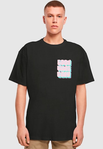 2Y Premium Shirt 'Good Vibes Only' in Schwarz: Vorderseite