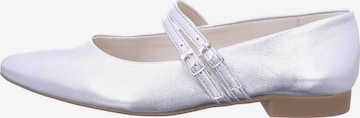 Paul Green Ballerina met riempjes in Zilver: voorkant