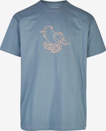 Cleptomanicx T-Shirt 'Runner' in Blau: predná strana