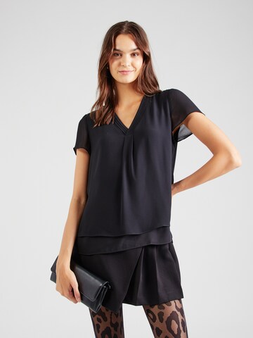 Camicia da donna di s.Oliver BLACK LABEL in nero: frontale