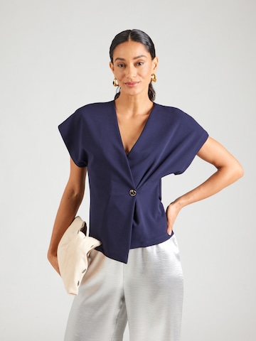 SISTERS POINT Bluse 'GEVELA-VE' i blå: forside