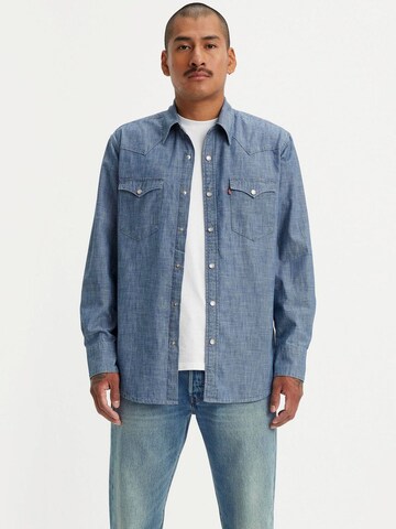LEVI'S ® - Ajuste regular Camiseta 'BARSTOW WESTERN' en azul