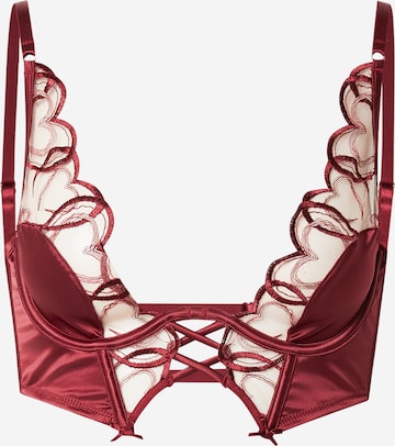 HunkemöllerGrudnjak 'Olivia' - crvena boja: prednji dio