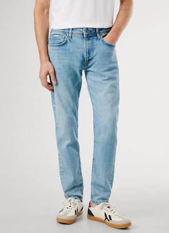 Pepe Jeans Tapered Farkut 'Stanley' värissä sininen: etupuoli