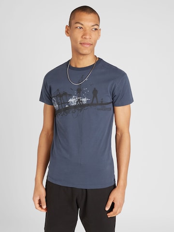 Derbe Shirt 'Hafenschiffer' in Blue: front