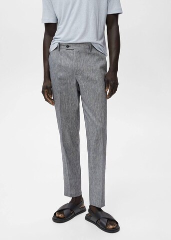 MANGO MAN Regular Chino Pants 'Nolan' in Grey: front