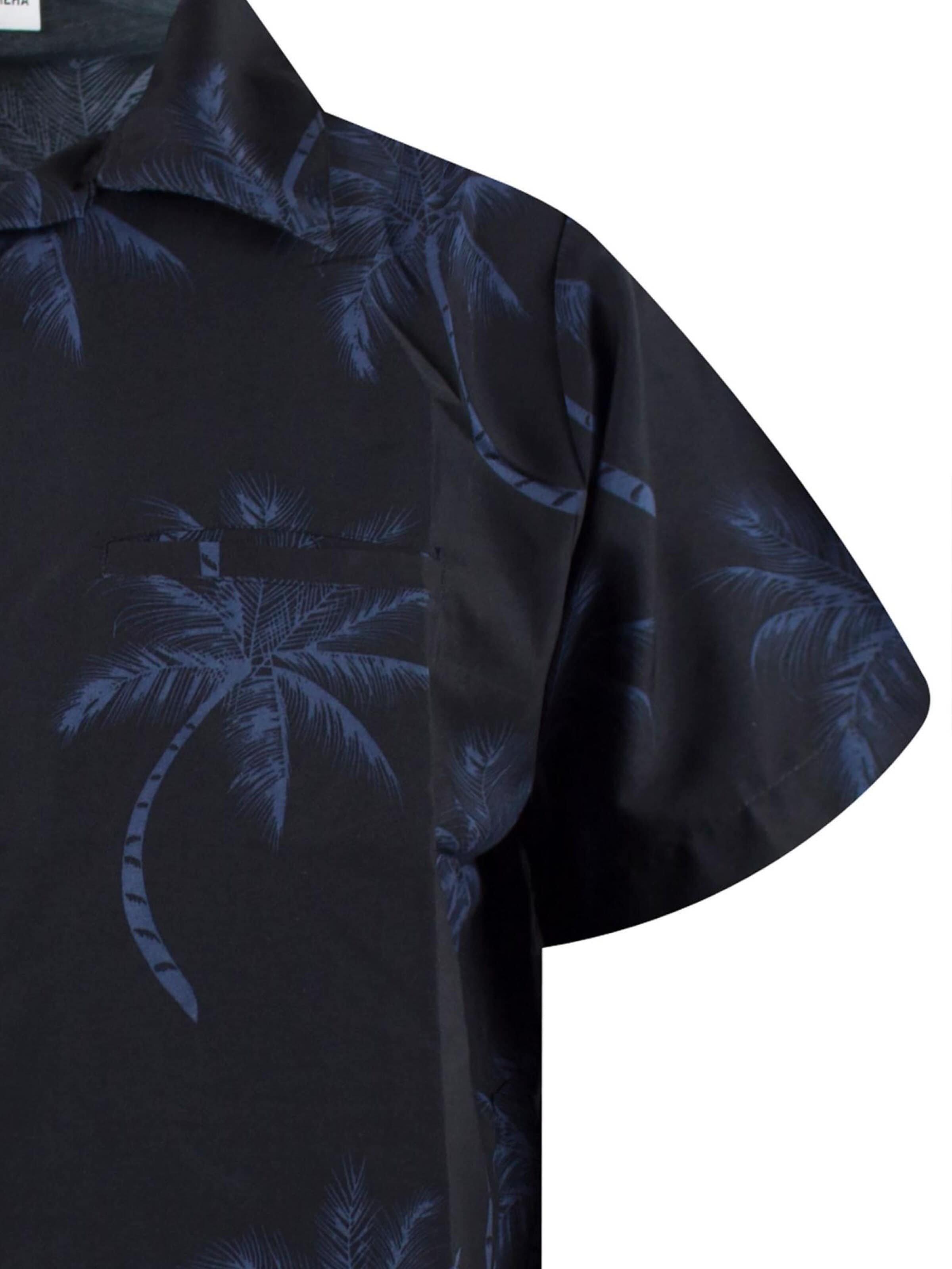 T-Shirt 'Palmshadow' King Kameha en noir