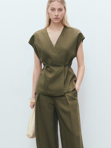 MANGO Blouse 'FERRARO' in Green: front