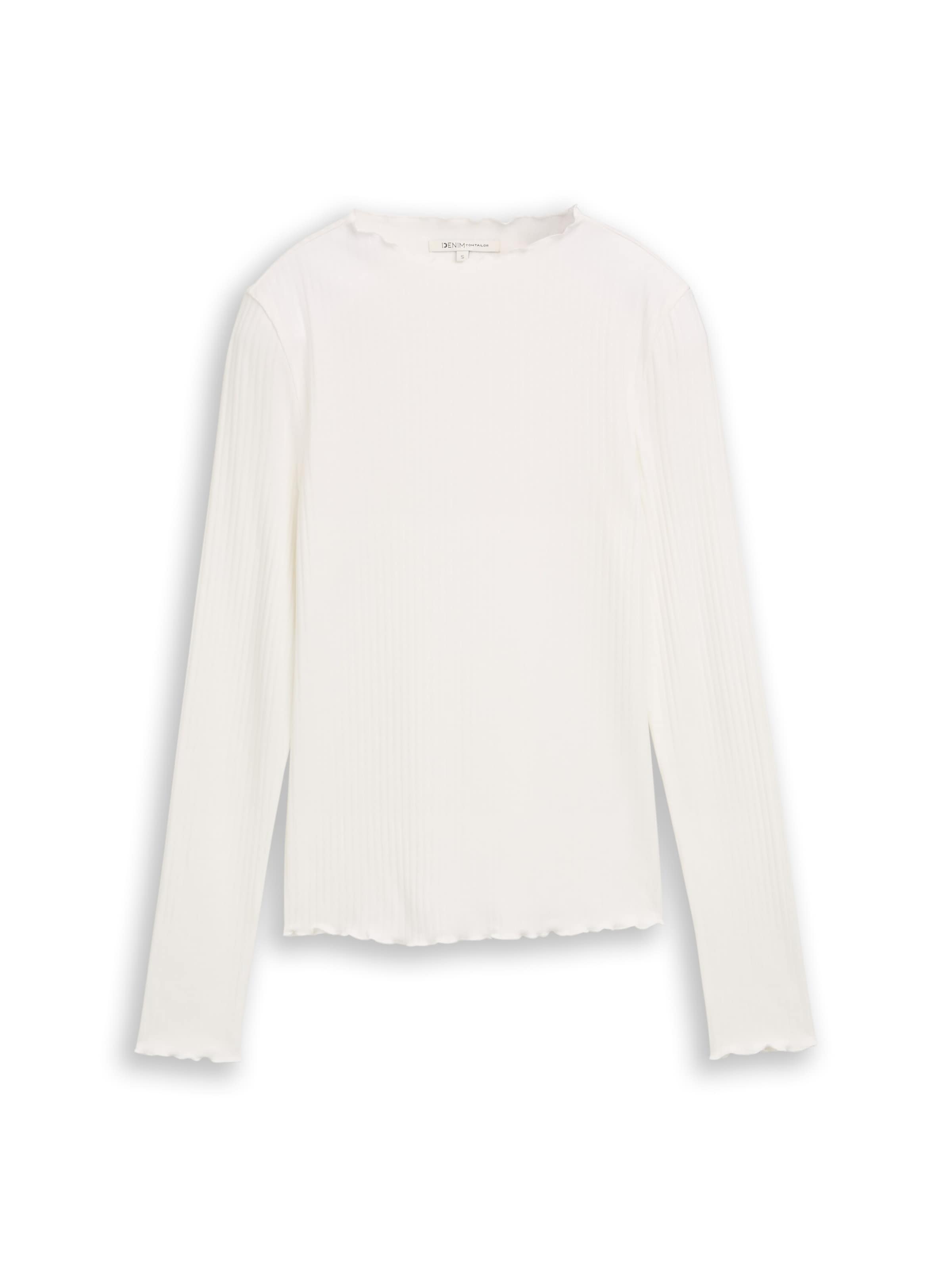 TOM TAILOR DENIM - Camiseta en blanco: frente