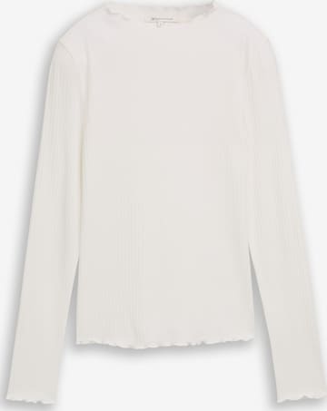 TOM TAILOR DENIM - Camiseta en blanco: frente